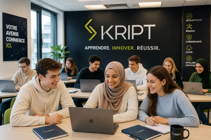 Salle de formation tech de Skript Technology à Blida